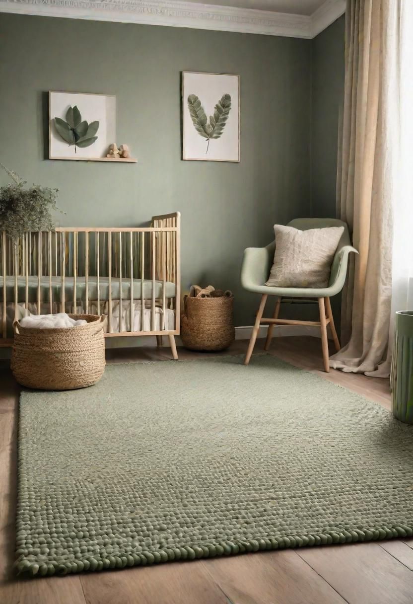 10. Rug Pattern Ideas for Sage Nurseries