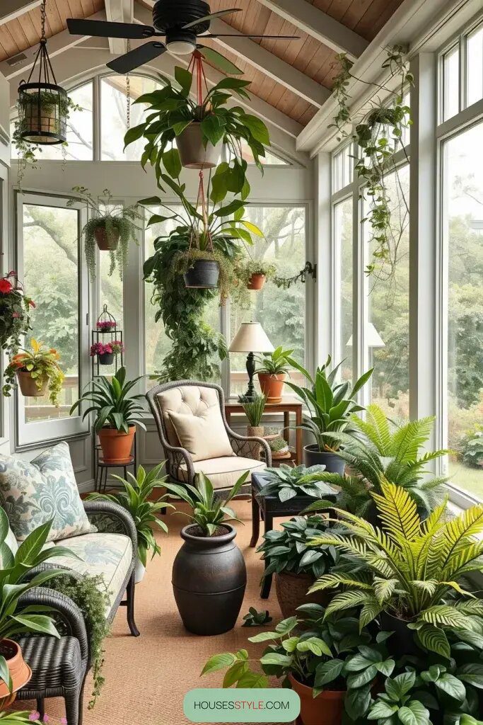 Adding Plants to a Screened Porch Decor - photo 2