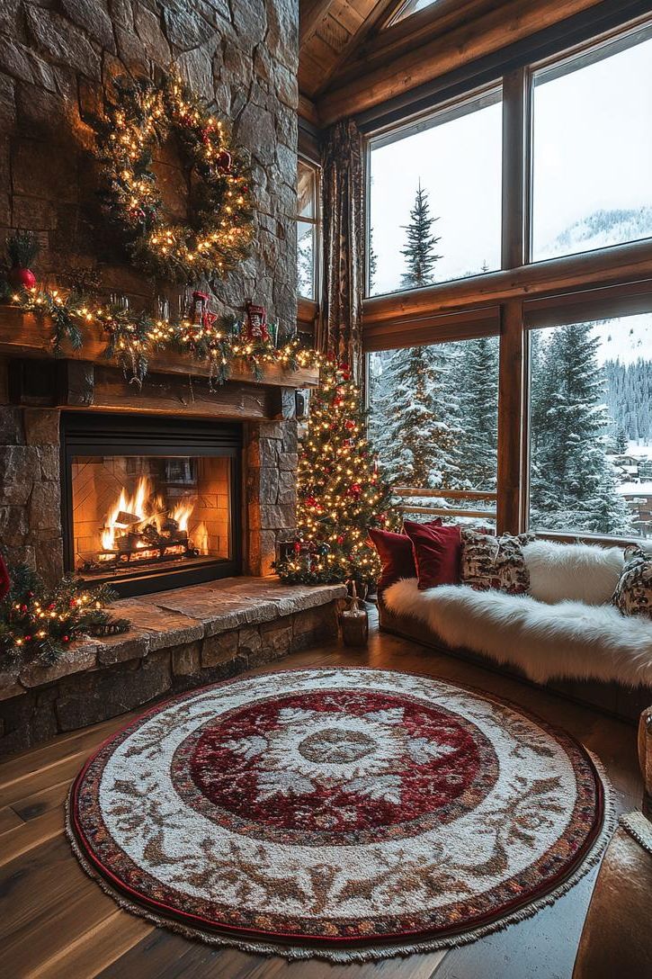 12. Holly-Trimmed Mantel Decor Ideas - photo 2