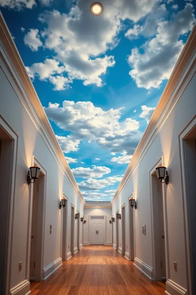 Painted Ceiling Murals That Mimic the Sky