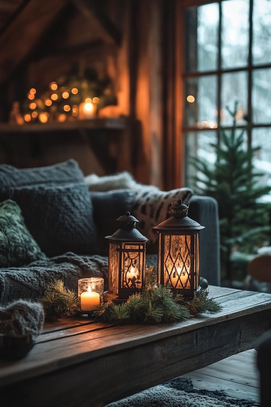 6. Antique Lanterns for a Cozy Glow