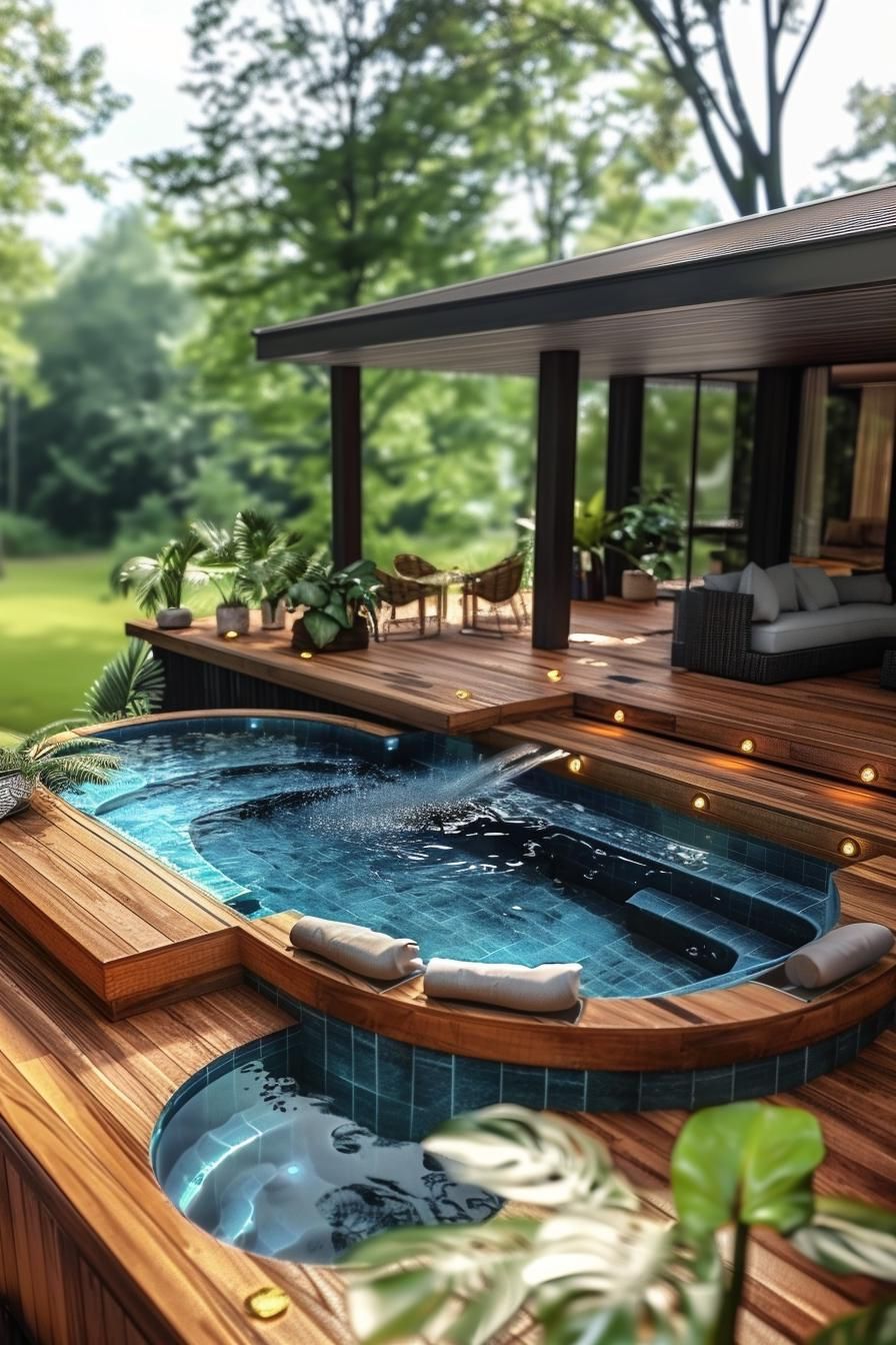 4. Minimalist Above-Ground Pool Design - photo 2