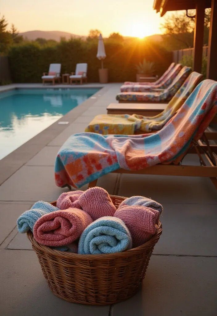 20. Layer in Cozy Poolside Blankets