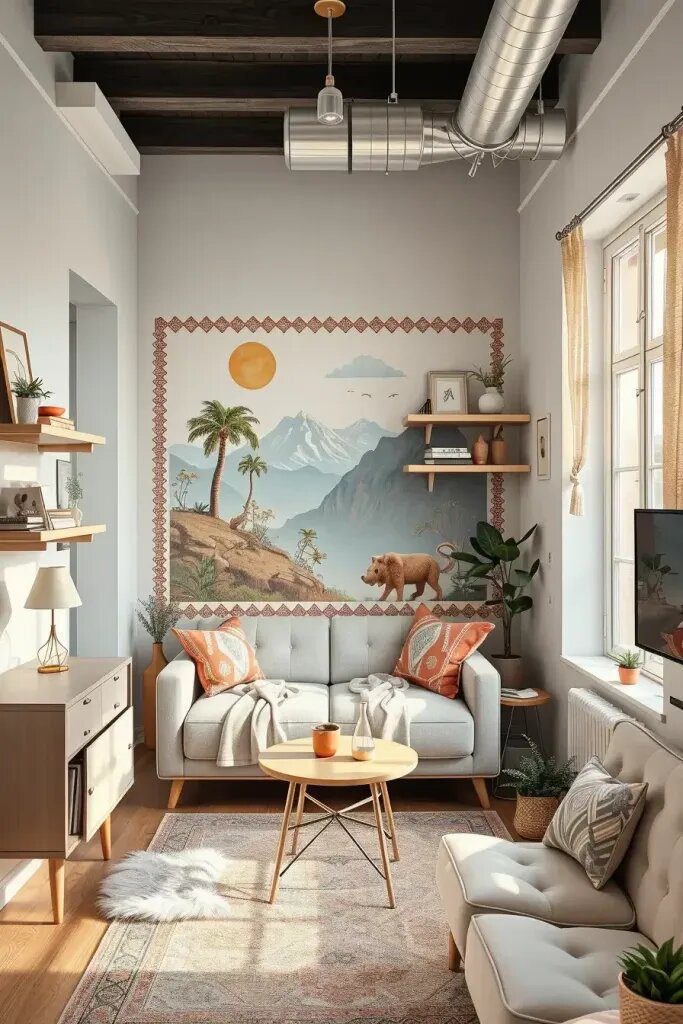 DIY Mural Ideas for Rental-Friendly Spaces - photo 2