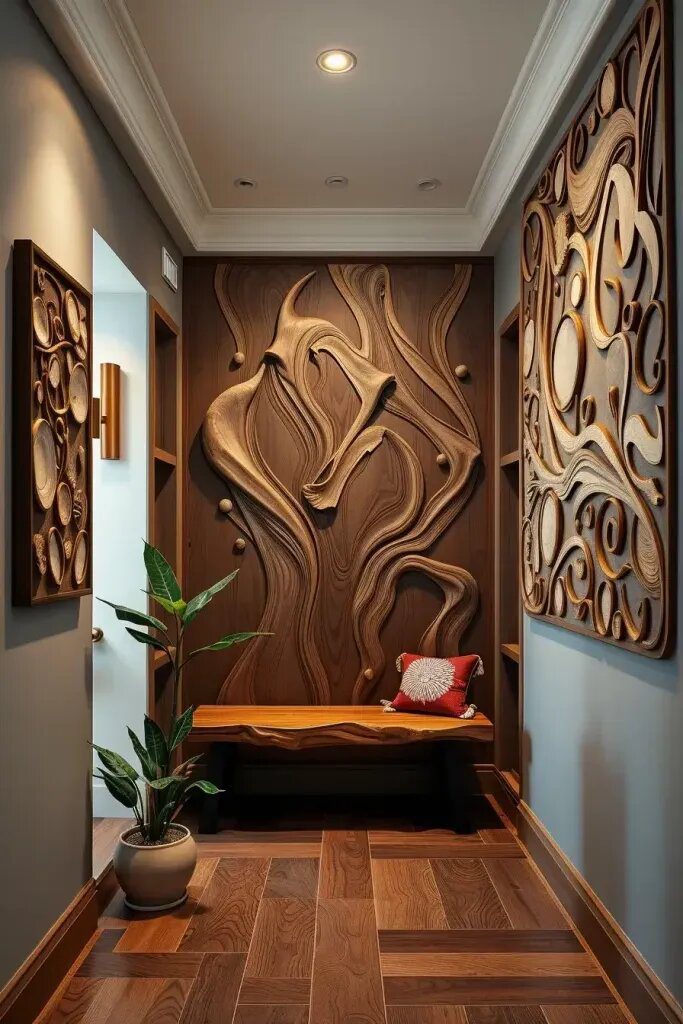 Handcrafted Relief Panels Inspired by Nature - photo 3