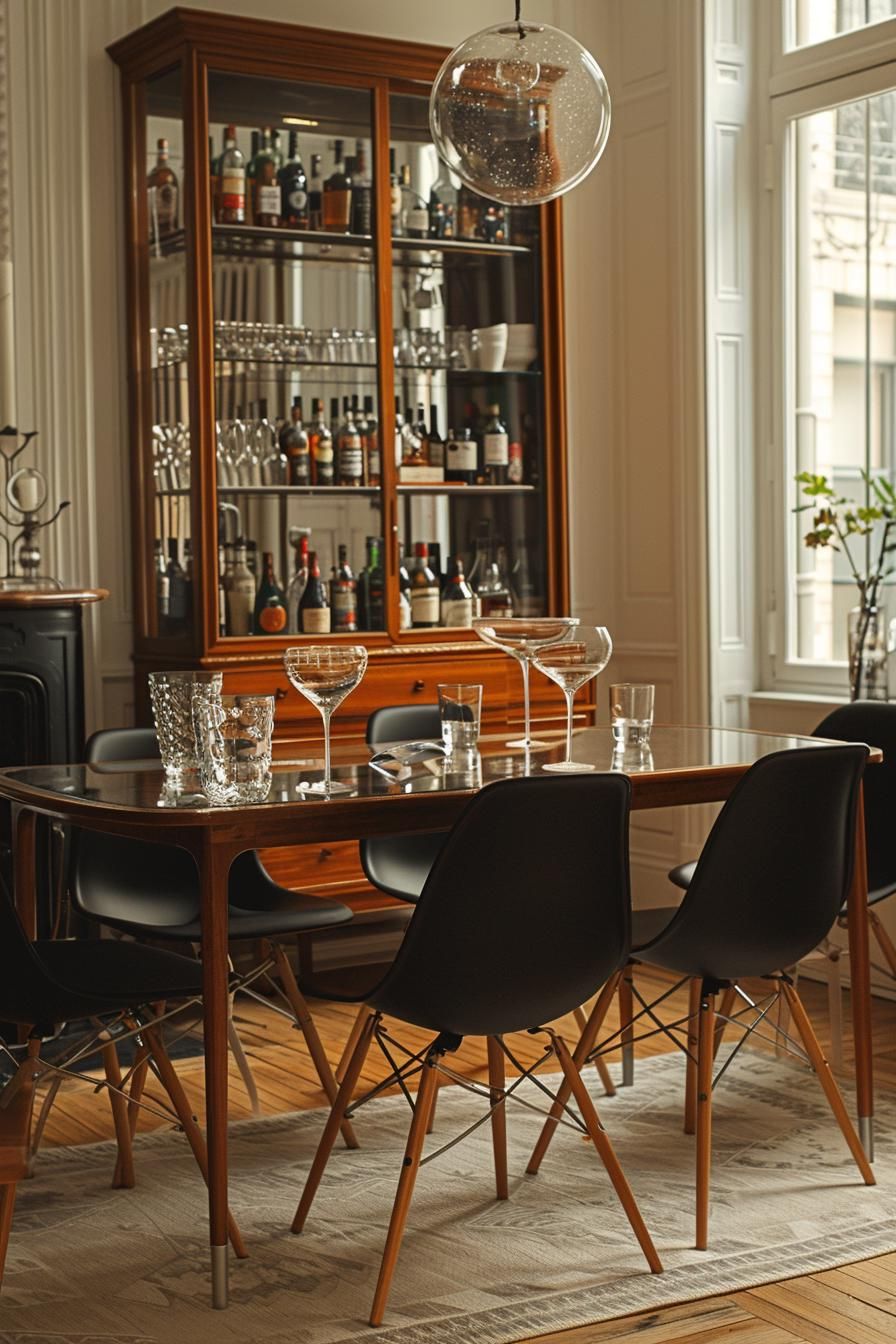 10. Chrome and Glass Bar Carts