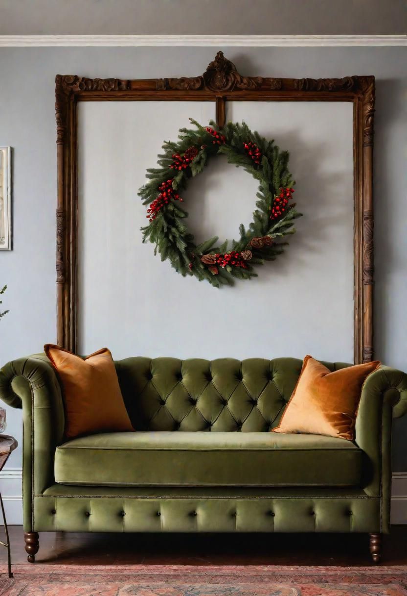 8. Rustic Wreath Wall Accent
