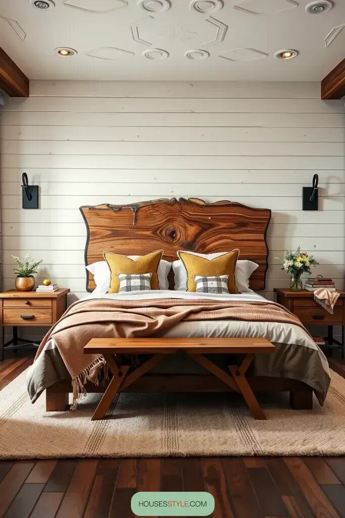 Charming Rustic Headboards to Try - photo 2