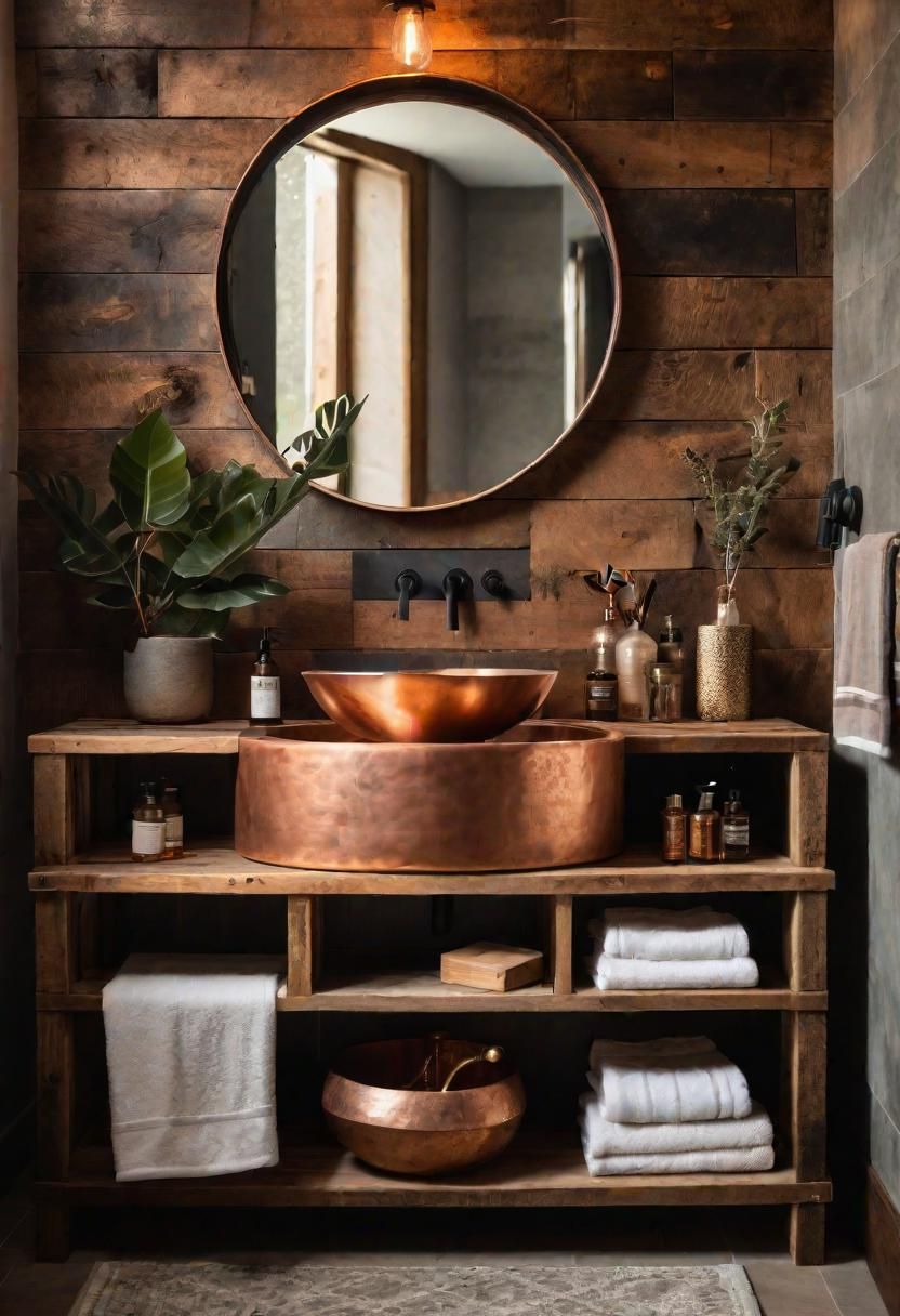 5. Copper Sink Charm for Boho Bathrooms - photo 2