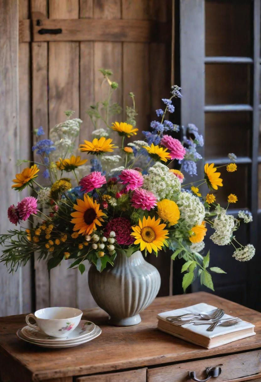 21. Wildflower Cottage Core Entrance Decor