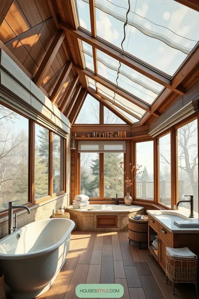 Brighten the Room with Skylights and Big Windows