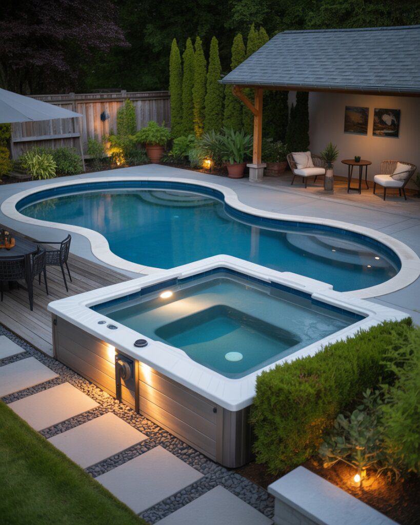 8. Pool and Hot Tub Combos for Families