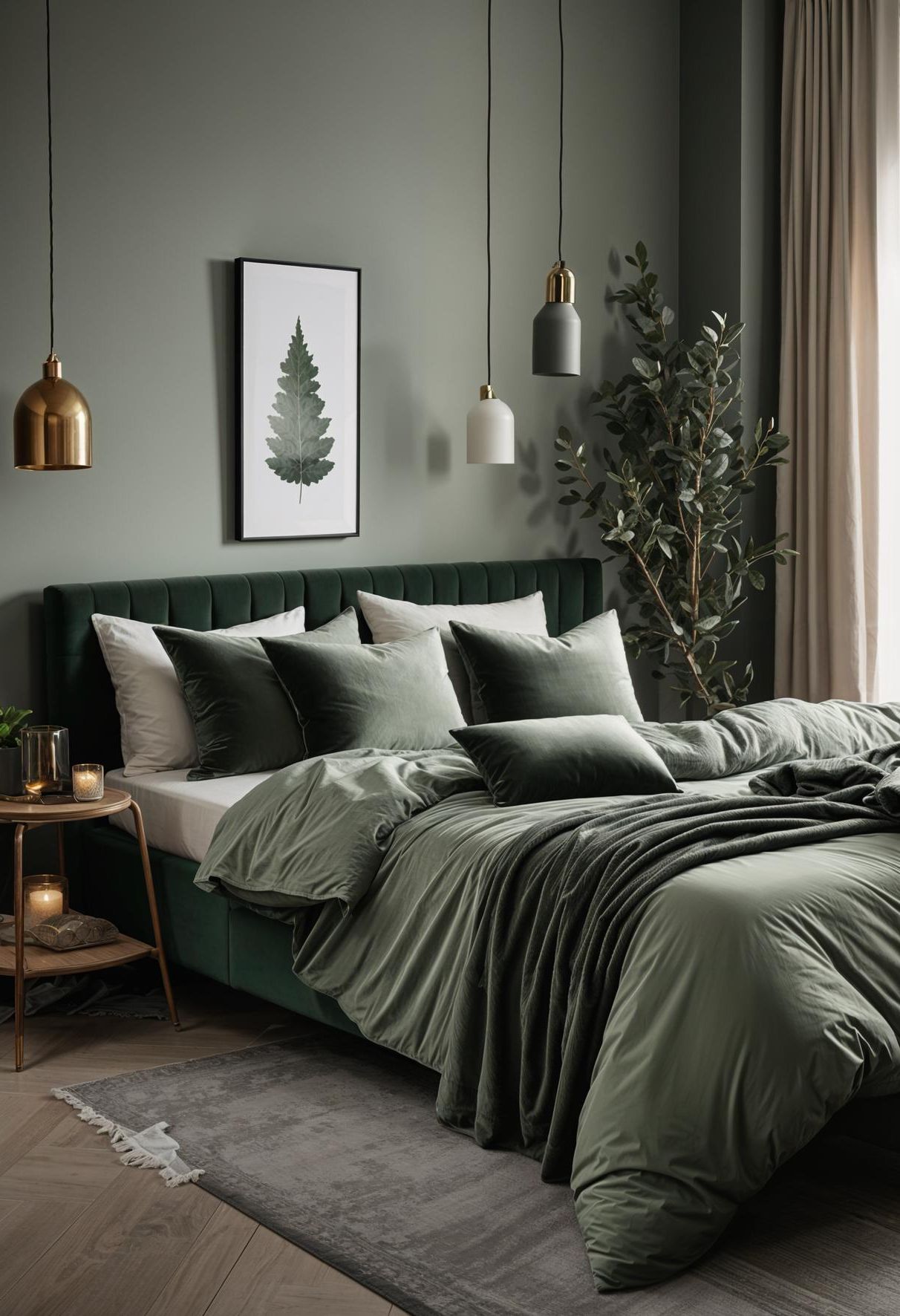 19. Color Contrast for a Cozy Bedroom