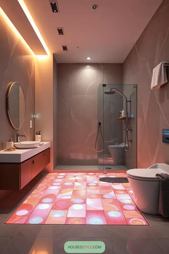 Color-Changing LED Shower Floors - photo 2