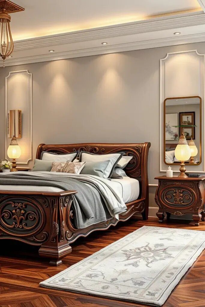 Carved Nightstands Balancing Art and Function