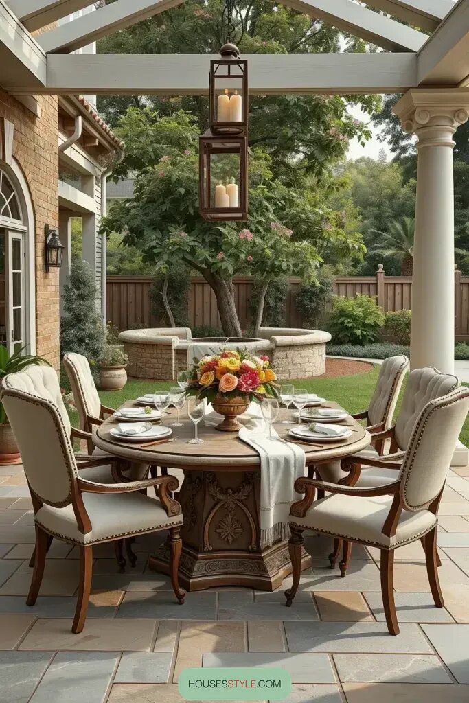 Sophisticated Table Settings for Outdoor Dining - photo 2