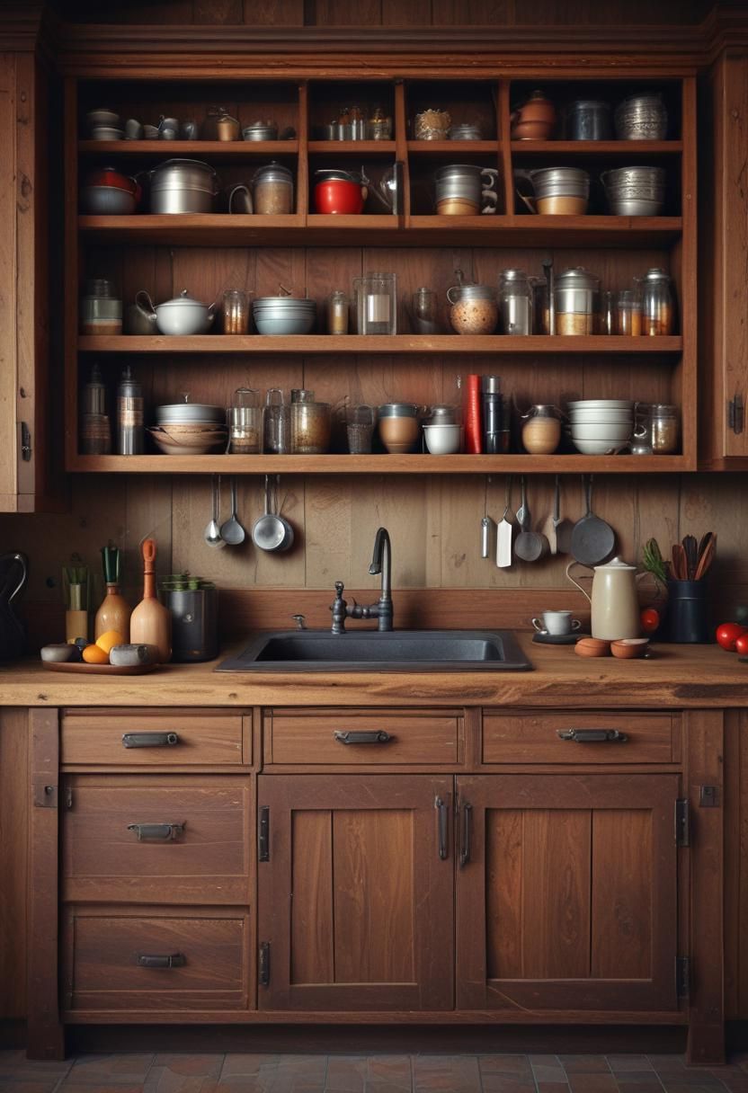 8. Rustic Barnwood Cabinet Style