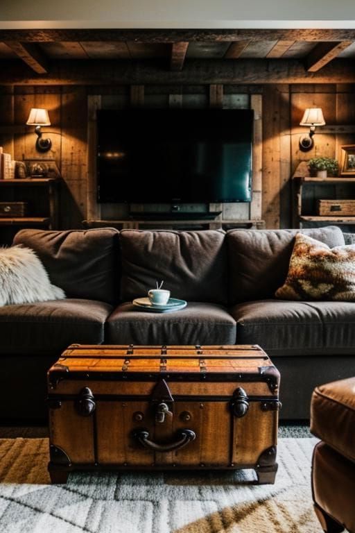 27. Vintage Trunk Used as Coffee Table - photo 2