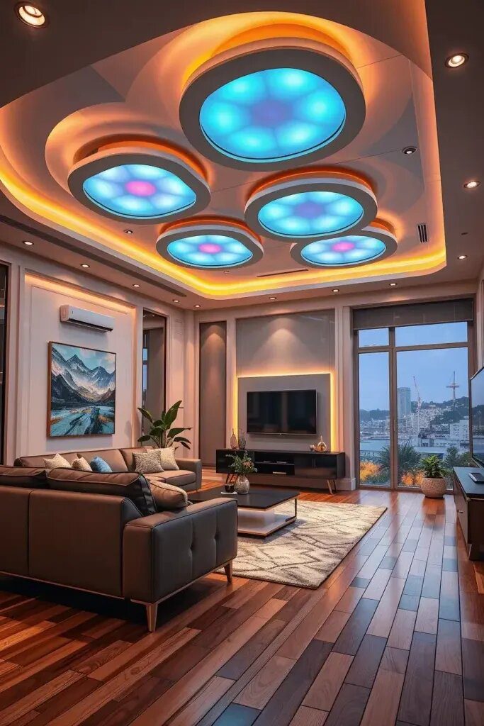 Color-Changing LED Ceiling Panels - photo 2