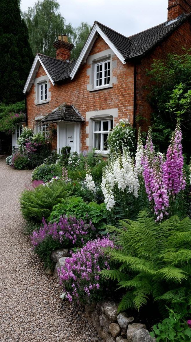 9. Herbaceous Borders by Red Brick Cottages