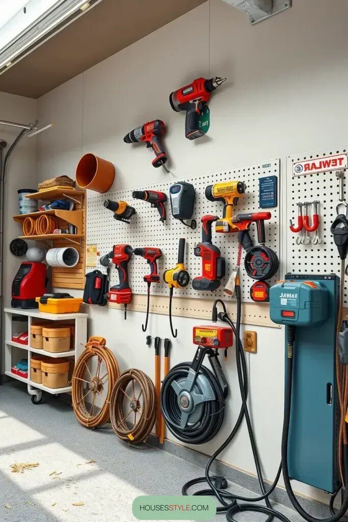 Organize Power Tools on a Workshop Wall - photo 2