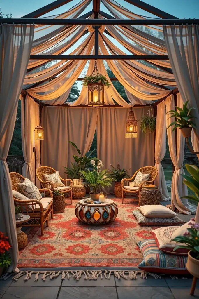 How to Build a Boho-Inspired Gazebo Vibe