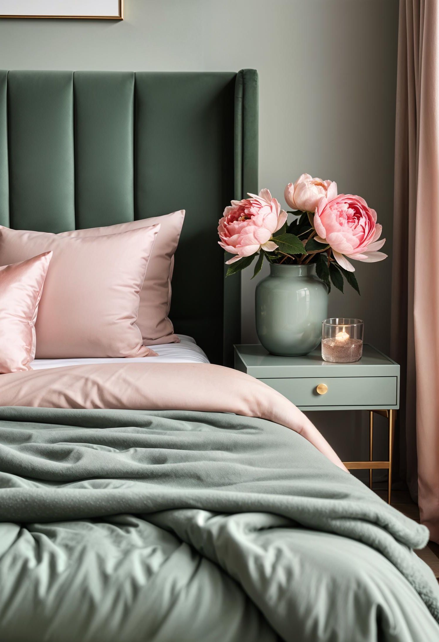 4. Sage Green Nightstand Styling Tips