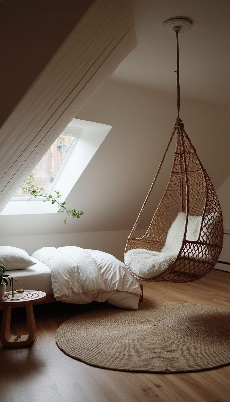 9. Hanging Chair Reading Corner - photo 2