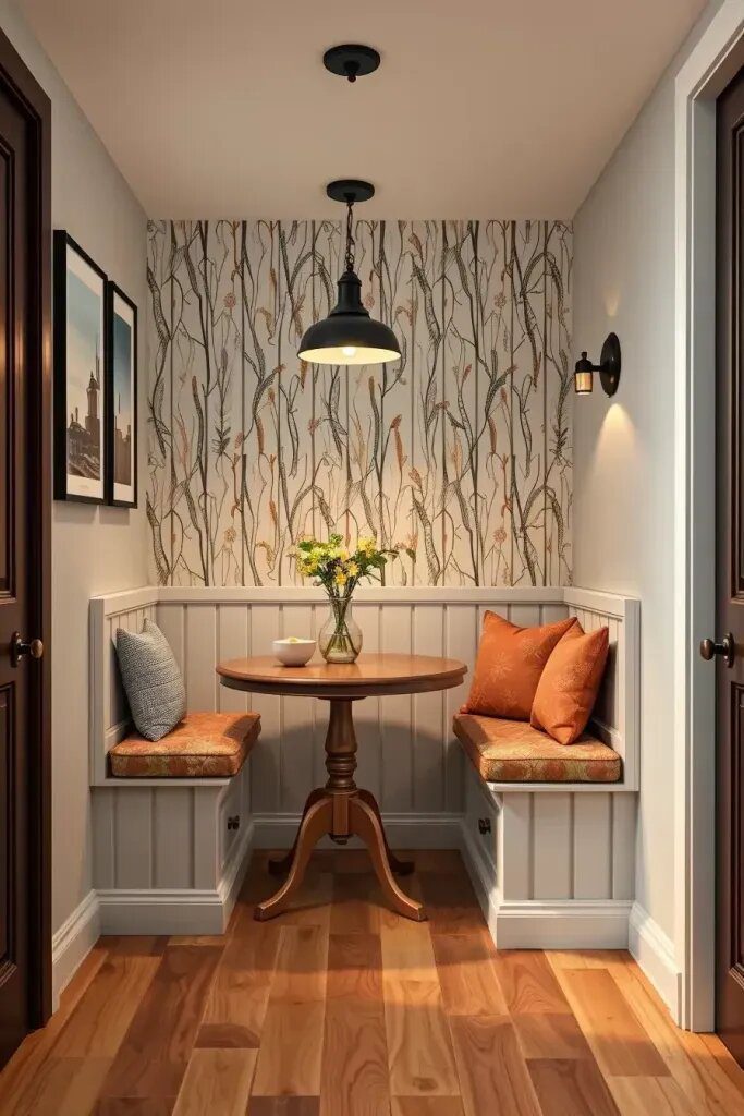 Wall Niches Turned Into Dining Nooks
