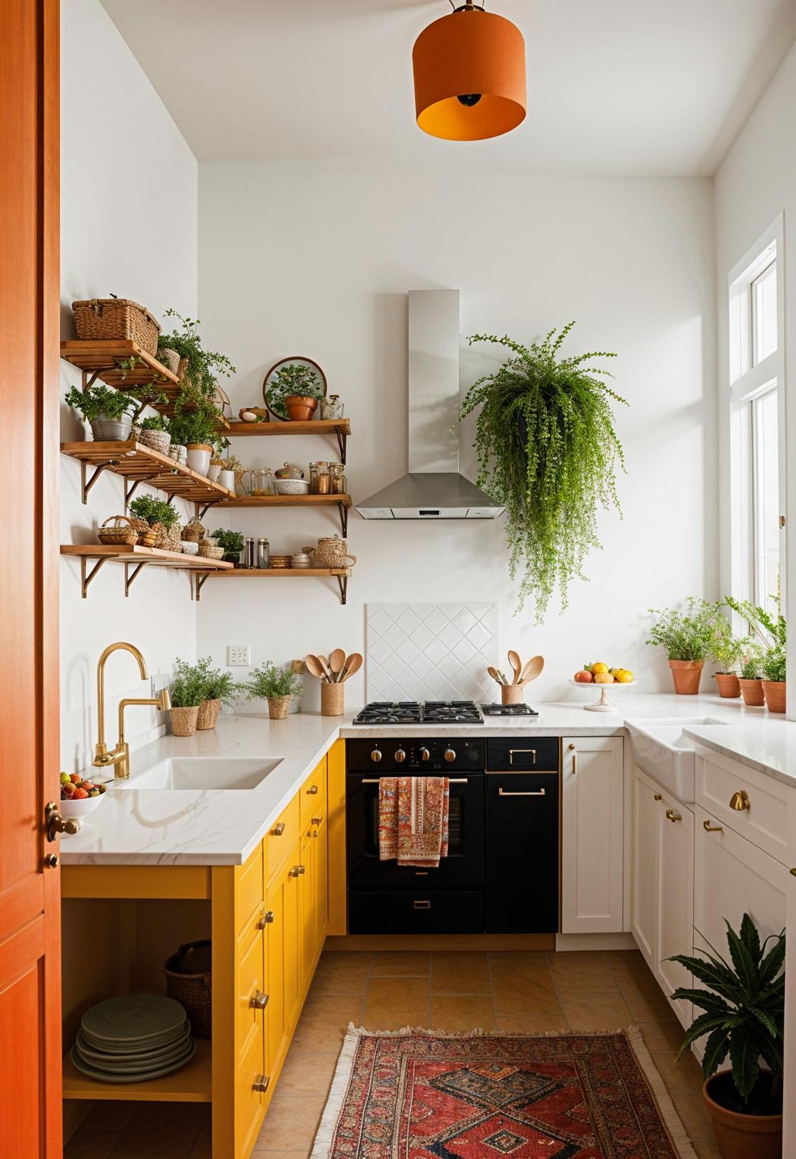 15. Artsy Loft Kitchen Decor