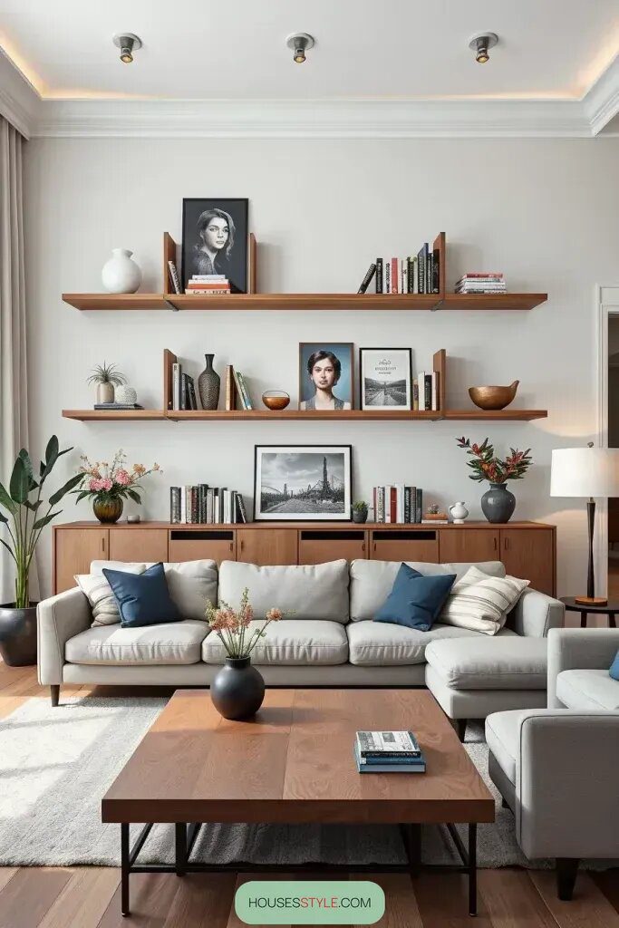 Displaying Books and Decor on Open Shelves - photo 2