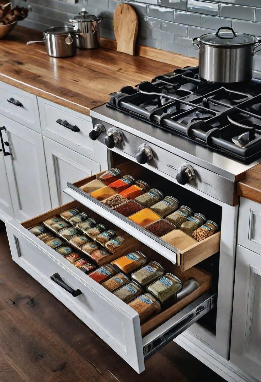 25. Placing a Spice Rack Beside the Stove