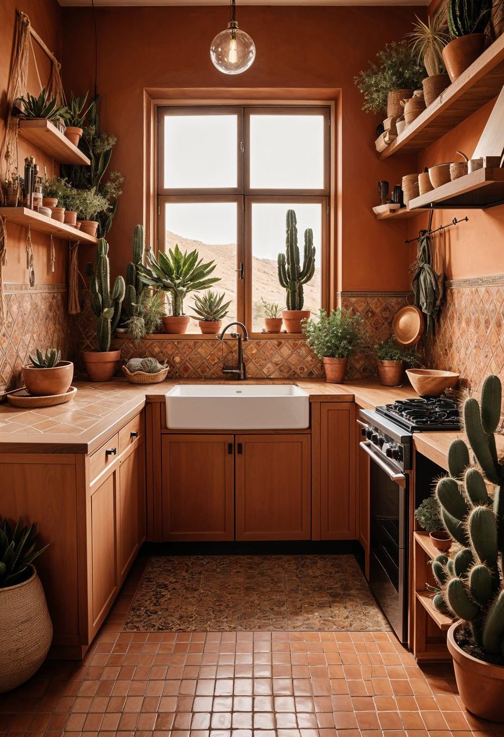 7. Desert Boho Kitchen Style