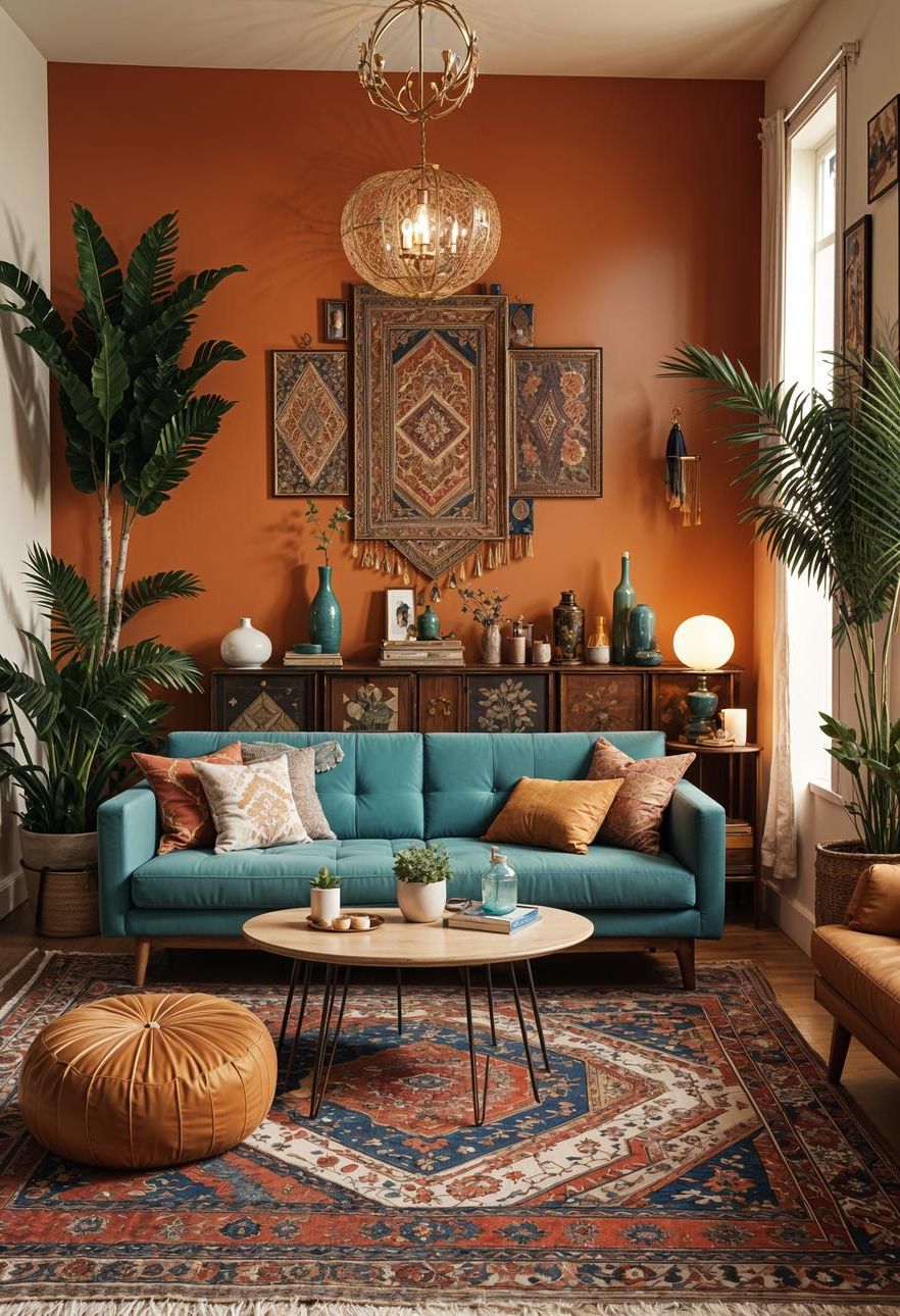 3. Eclectic Rug and Cushion Pairing - photo 3