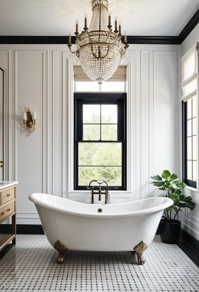 8. Styling a Rustic Bathtub
