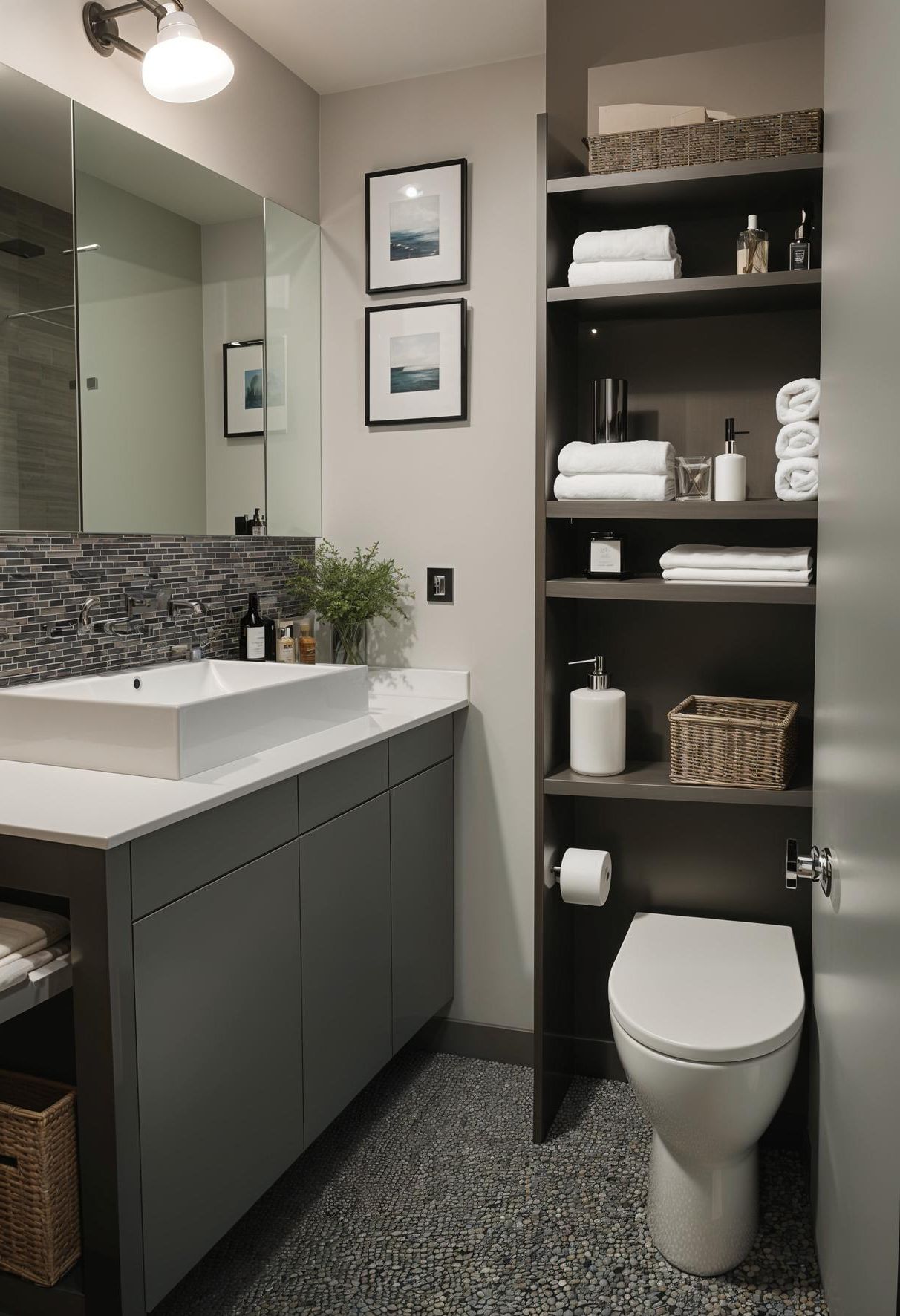 3. Smart Storage for Tight Bathrooms