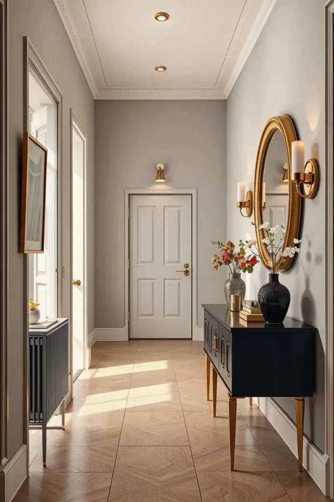 Metal Accents for a Modern Hallway Look - photo 2
