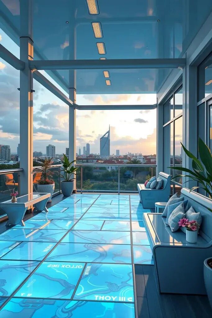 Interactive Floor Panels for Modern Balconies