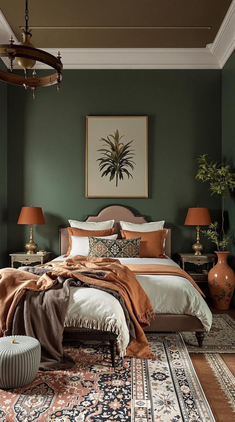 12. Regal Terracotta and Green