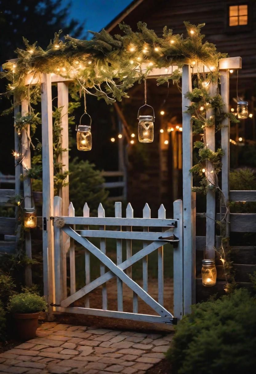 7. Mason Jar Lighting for Farm Gates - photo 2