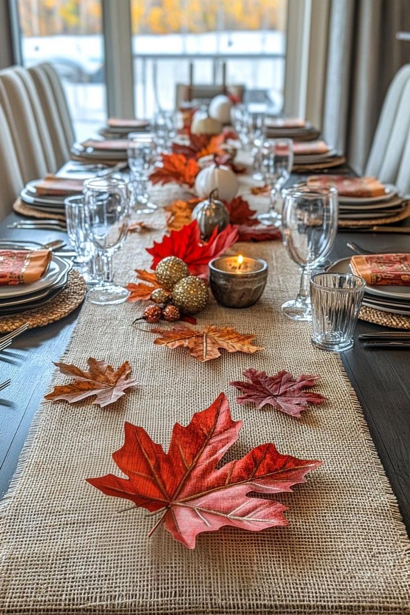 7. DIY Autumn Table Runner Ideas - photo 2