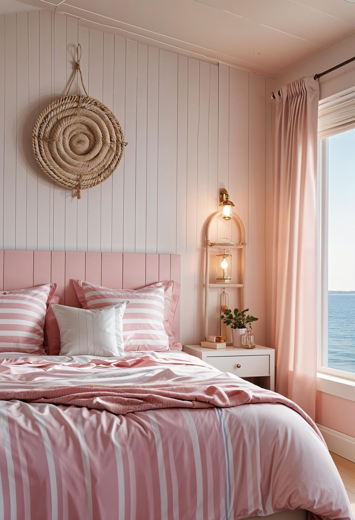 10. Pink Pier-Inspired Bedroom Ideas