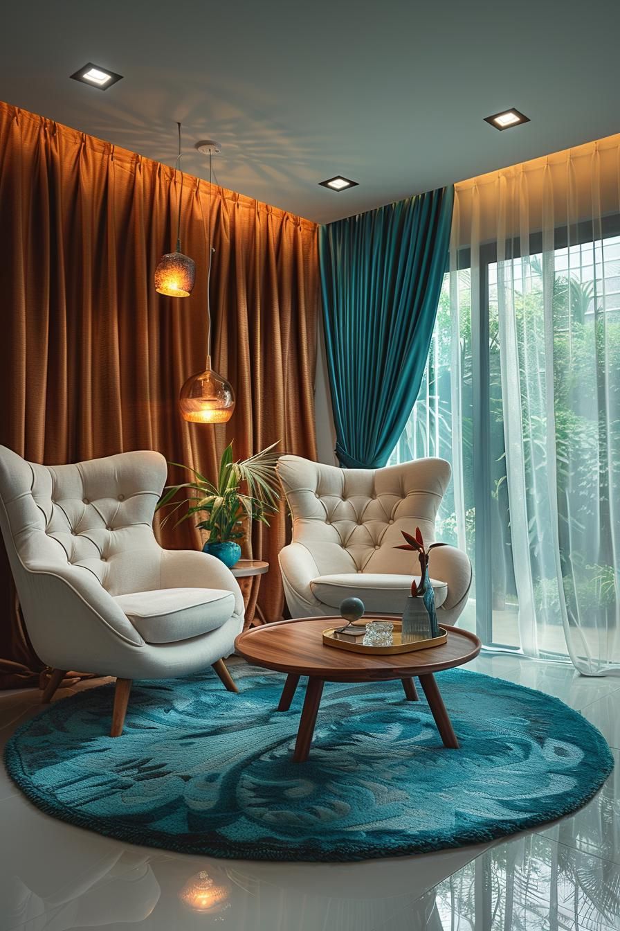 18. Vintage Modernist Living Room Style - photo 3