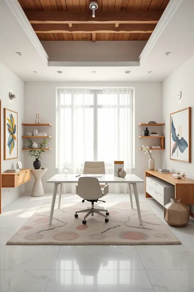 Design a Calm Minimalist Home Office
