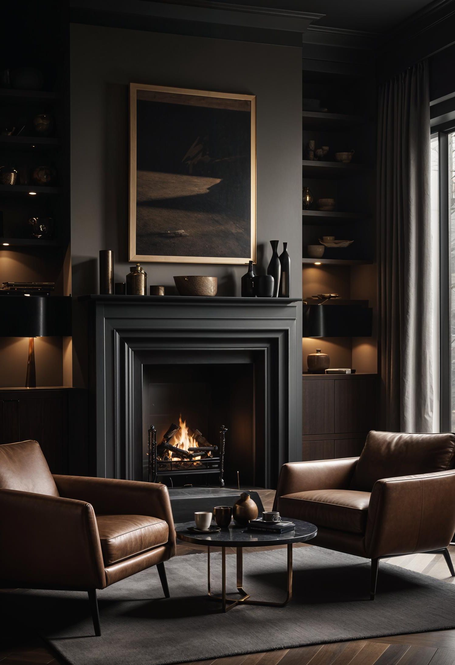 6. Cozy Leather Seating Nook - photo 3