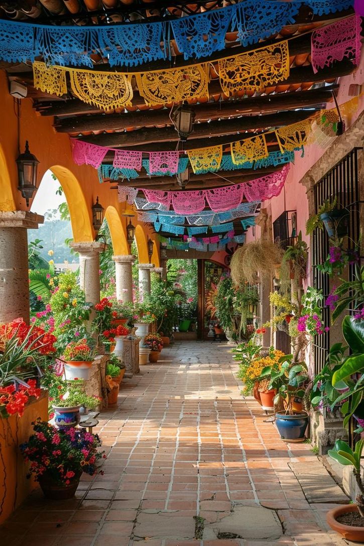 2. Vibrant Papel Picado Decor Ideas - photo 2