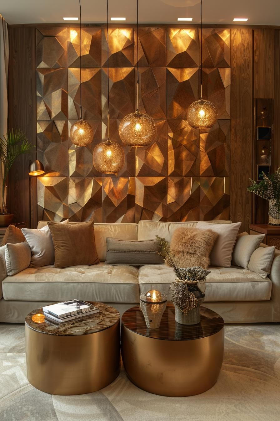 14. Geometric Patterns in Earthy Decor