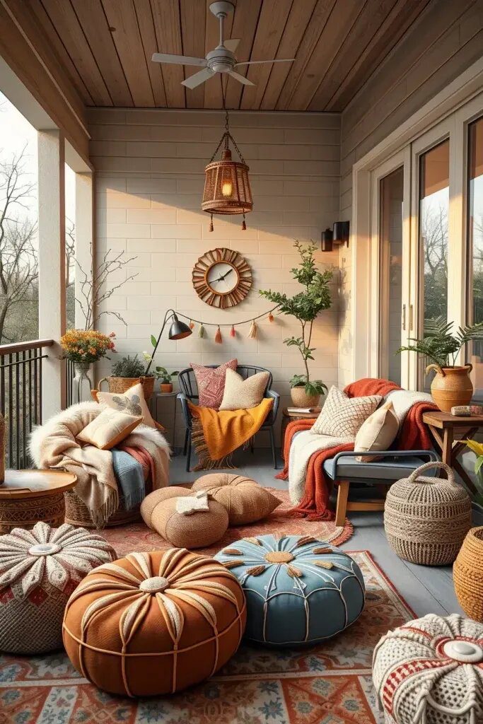 Layered Throw Blankets for Color and Comfort