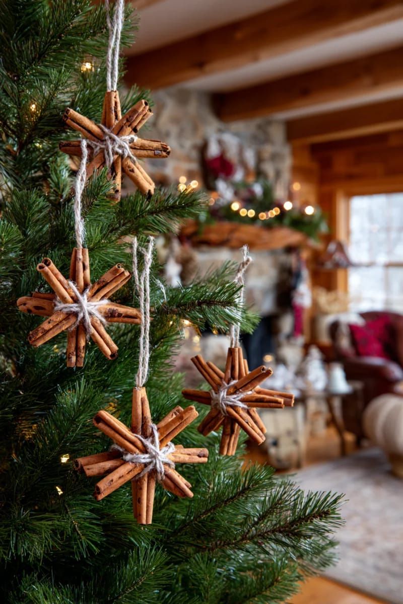 31. Cinnamon Stick Starburst Decoration
