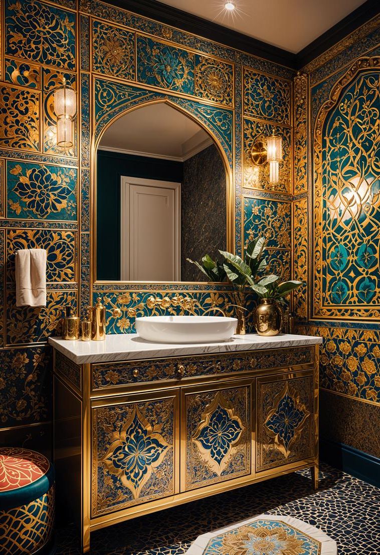 4. Moroccan Oasis Bathroom Inspiration - photo 3